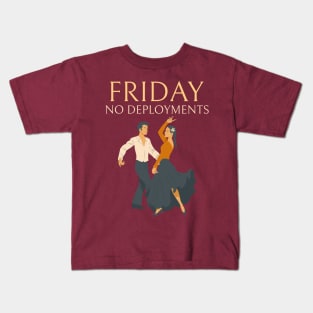 Friday No Deployments DevOps Kids T-Shirt